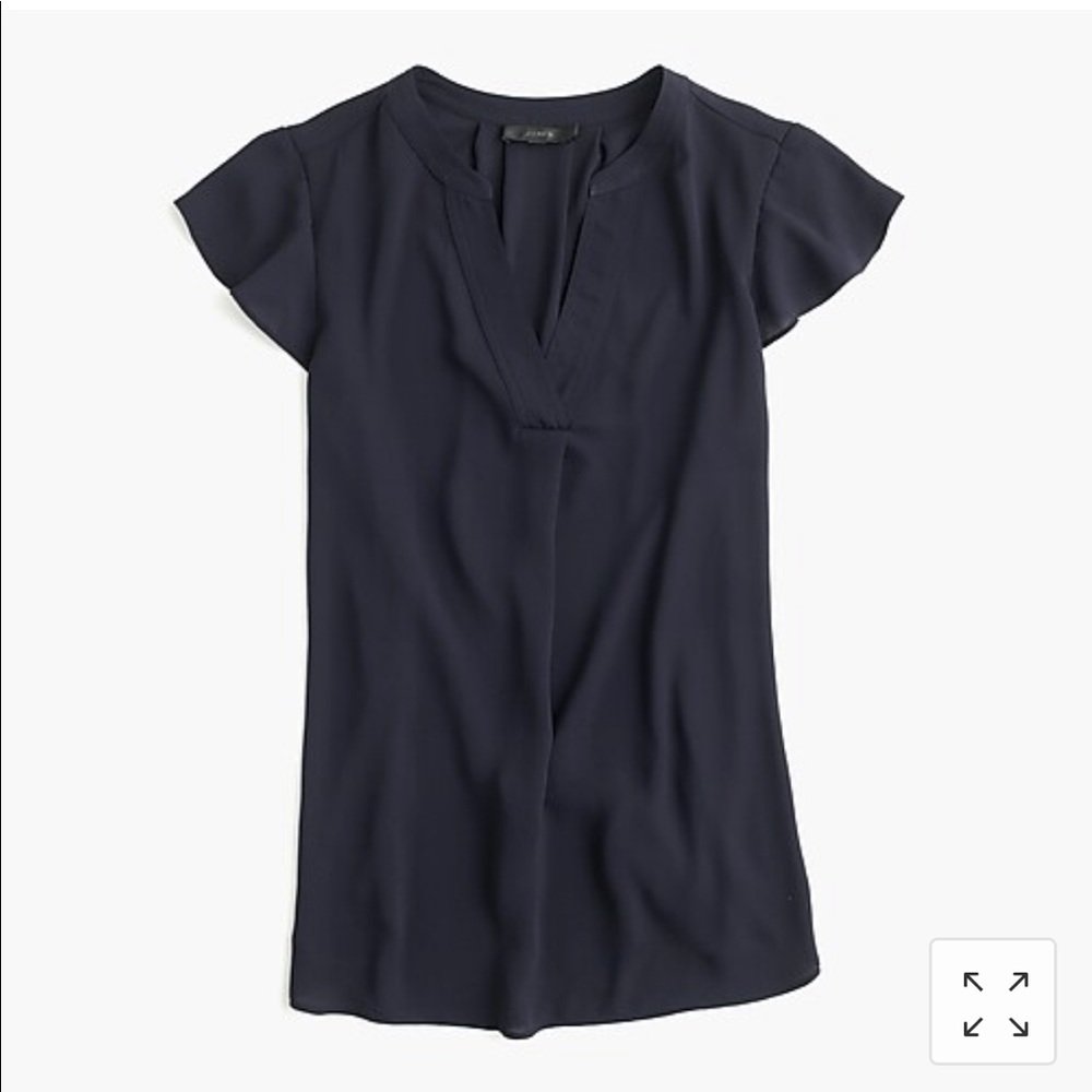NWT JCREW FLUTTER TOP